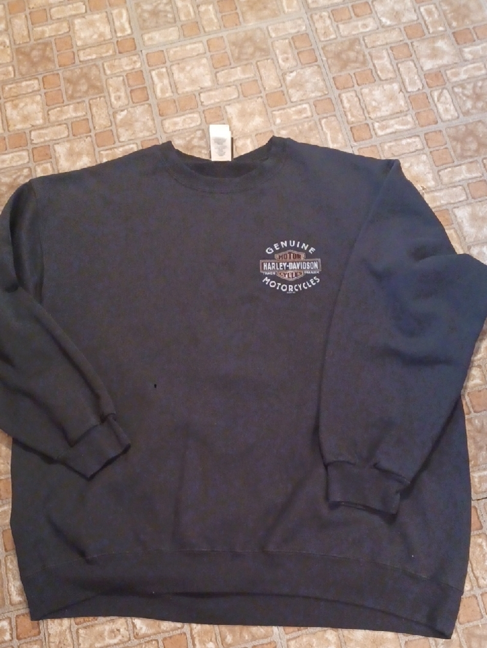 Harley-Davidson Black Crewneck with Small Chest Logo